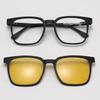 TJ2190 Unisex Three-in-One Magnetic Polarized Clip-on Sunglasses Set