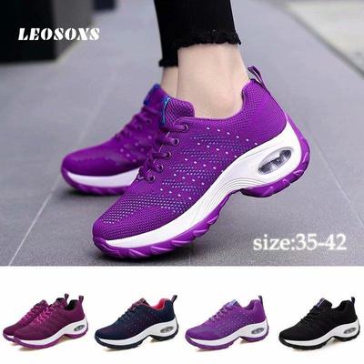 Женские кроссовки, сетчатые кроссовки, женская спортивная обувь для прогулок и танцев, уличная дышащая обувь на воздушной подушке, кроссовки на шнуровке