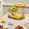 3-х уровневый держатель для фруктовой корзины, декоративная подставка для миски, домашнее использование, стильная экономия места на рабочем столе
