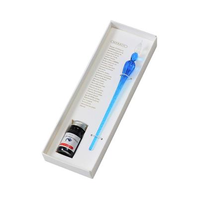 Набор чернил для стеклянной ручки Herbin в специальной коробке Tsumugi Blue Мини-чернила Насыщенный синий набор Традиционный бренд Основан в HERBIN hb21413set & [Ручная работа] & (10мл)