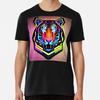 Trippy Psychedelic Neon Tigers 13 S To 5XL Made In the AU/USA T-Shirt