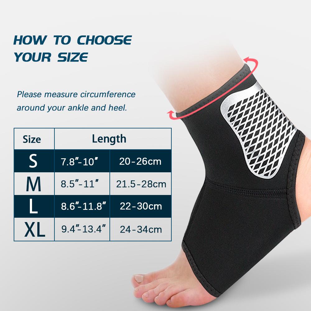1 шт. Дышащий компрессионный голеностопный бандаж с защитой от запаха, поддержка для снятия боли в стопе и голеностопе