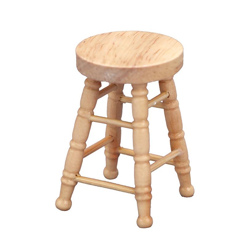 Мини-мебель, имитация кукольного домика, модель деревянного табурета, гостиная, игрушка, кукольный дом, мебель, аксессуары, миниатюрная детская игрушка