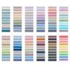 Morandi Index Tabs: Transparent, Extra-Fine Bookmark Stickers In 100 Colors for Students