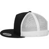 Casquette Trucker - Flexfit - 5-Panel - Noir / Blanc - Taille Unique - Style Urbain