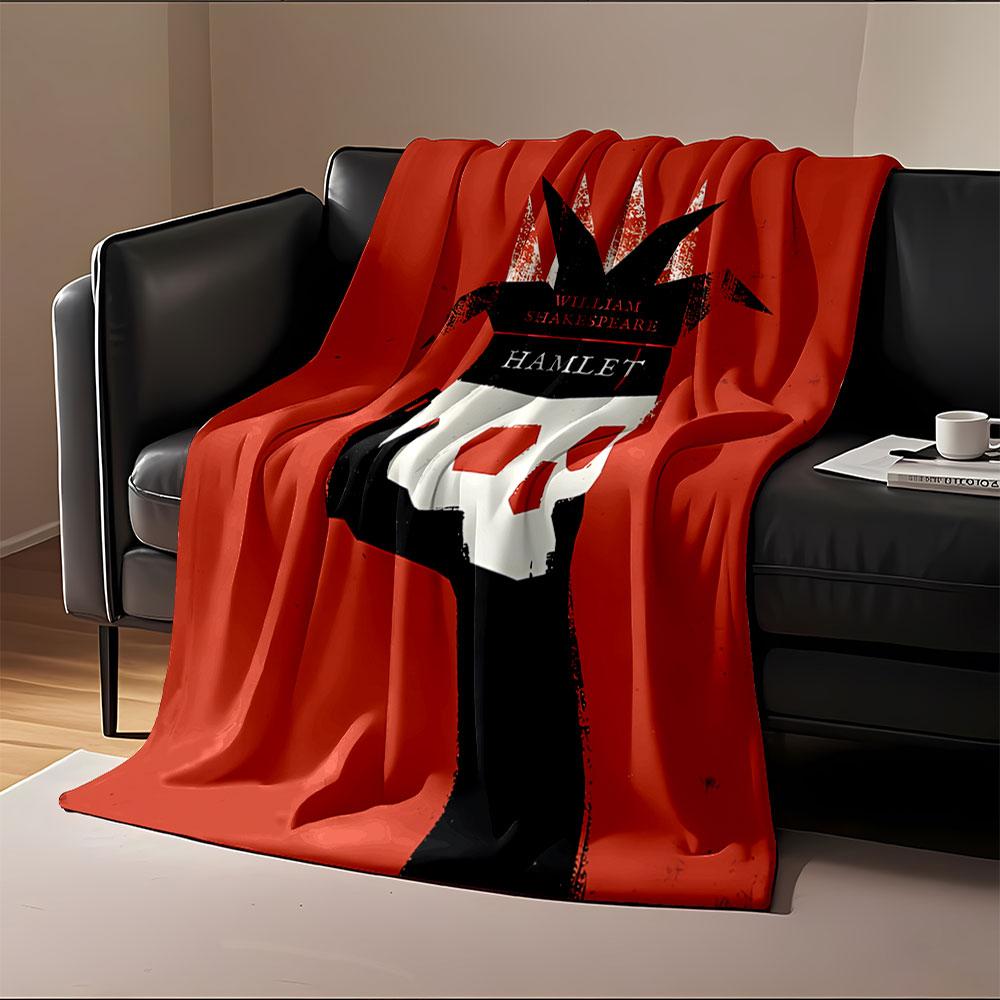 Hamlet Skull Art Blanket for all seasons blanket lunch break throw gift