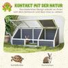 Tortoise Box, Outdoor Tortoise Enclosure, Bottomless Design, Easy to Open, Tortoise House, Light Grey