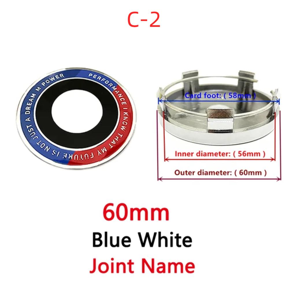 4pcs 56mm 60mm 68mm 10 Pin For 50th Anniversary Car Wheel Hub Center Cover Rim Caps Badge Emblem Logo Auto Exterior Accessories