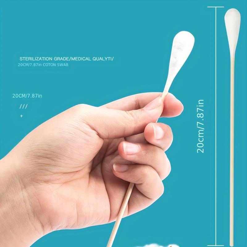 Длинные ватные палочки длиной 7,8 дюйма с деревянными ручками. Аппликатор с ватным наконечником, чистка с деревянной ручкой.