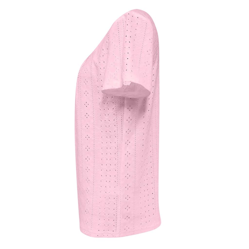 Летний свободный повседневный однотонный топ с квадратным вырезом и короткими рукавами, универсальные женские футболки