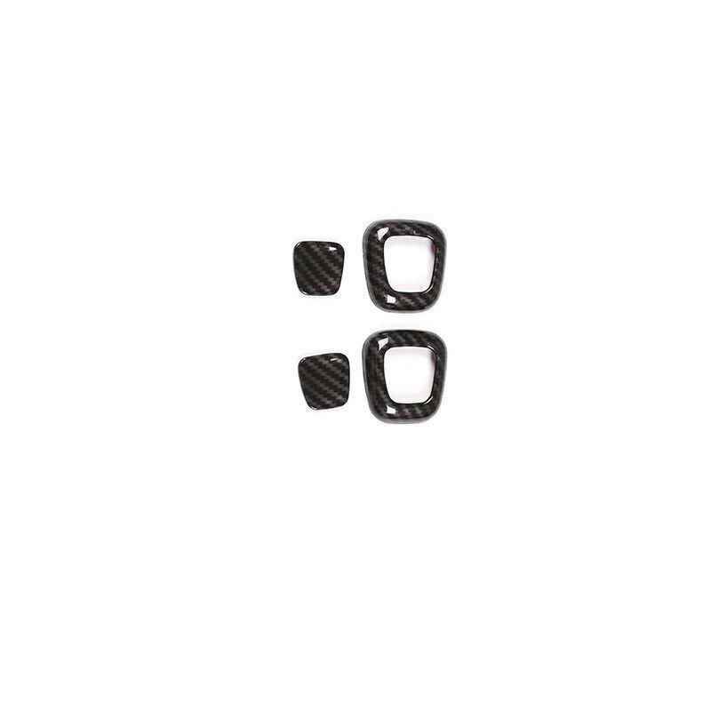 Fit For Benz GLB -22 Carbon Fiber Style Seat Headrest Button Ring Cover Trim