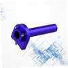 TINEASUR Motorcycle Fix Quick Throttle Grip Motorcycle Hand Grip Handle Throttle Turn Grip Motorcycle Throttle Turn Grip Blue