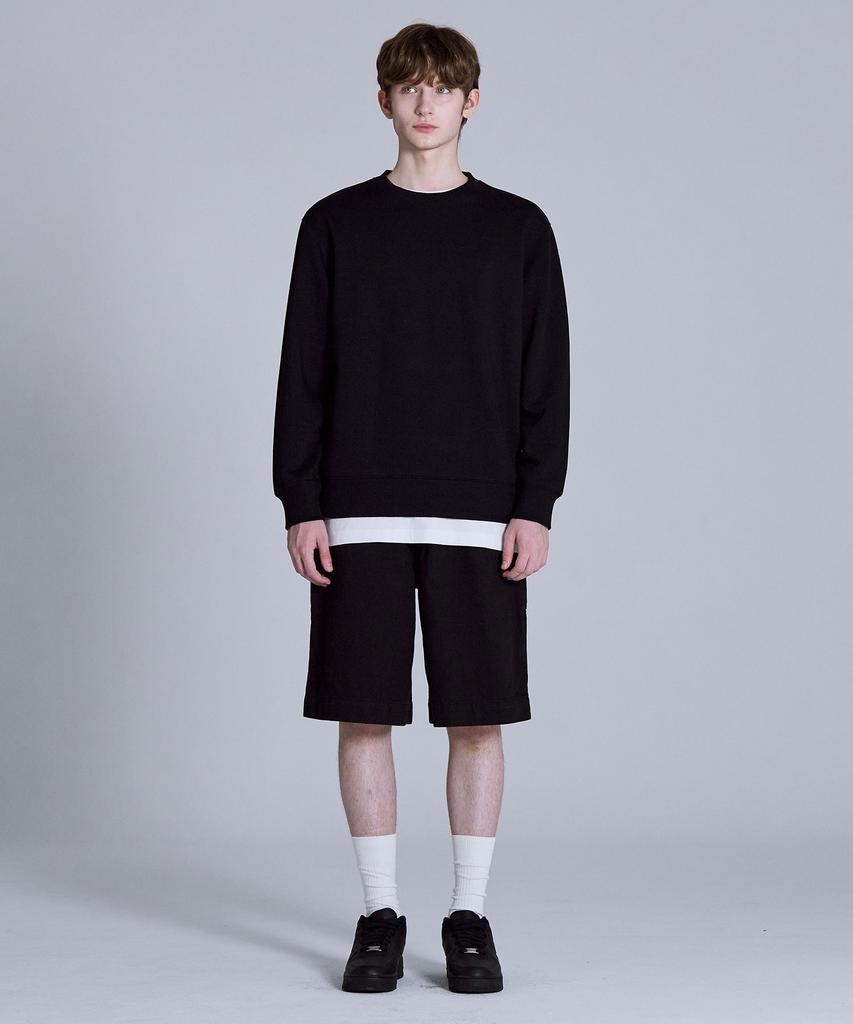 BASIC HOUSE Cp Sweatshirt Black Lyts0104 (Type B)
