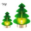 Battery Powered Tree Lamp Origami Christmas Night Light, 3D Printed Xmas Lamp, Operated Light Decorative Tabletop for Home Bedroom Holiday Party