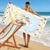 Cute Animal Puzzle Print Beach Towel, Large Soft Quick Dry Towel for Beach Camping Swimming