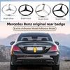 C200 E200 Для Mercedes Benz Для Mercedes Benz C177 CLA 2014-2019 Год 3D ABS серебристый/Черный автомобиль задний Хвост Багажник эмблема значок наклейка