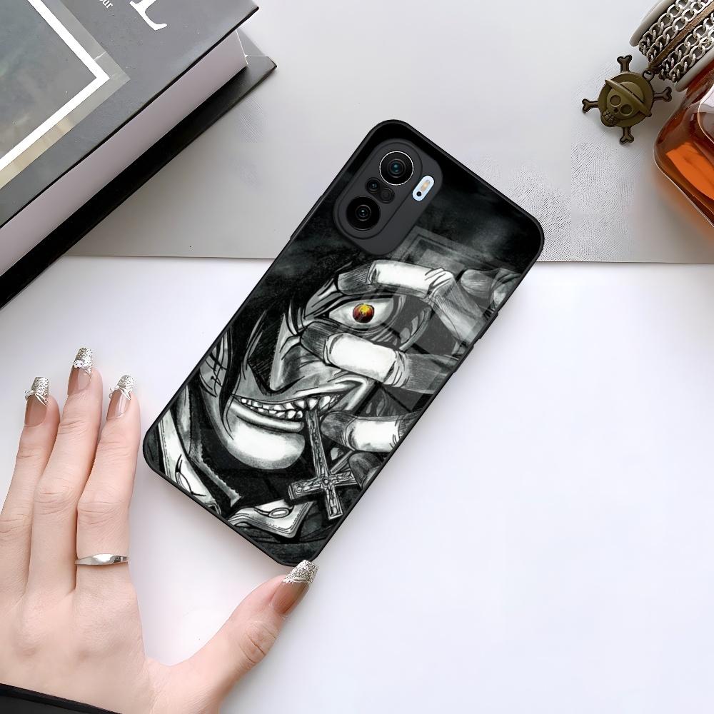 Чехол для телефона Alucard Hellsing Anime для Xiaomi 15 14 13 12 Mi 11 Pro ultra Lite стеклянная крышка