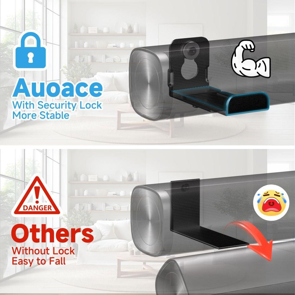 2pcs L Metal Bracket Floating Rack Space Efficient Speaker Hangers Speaker Holder Surround Sound