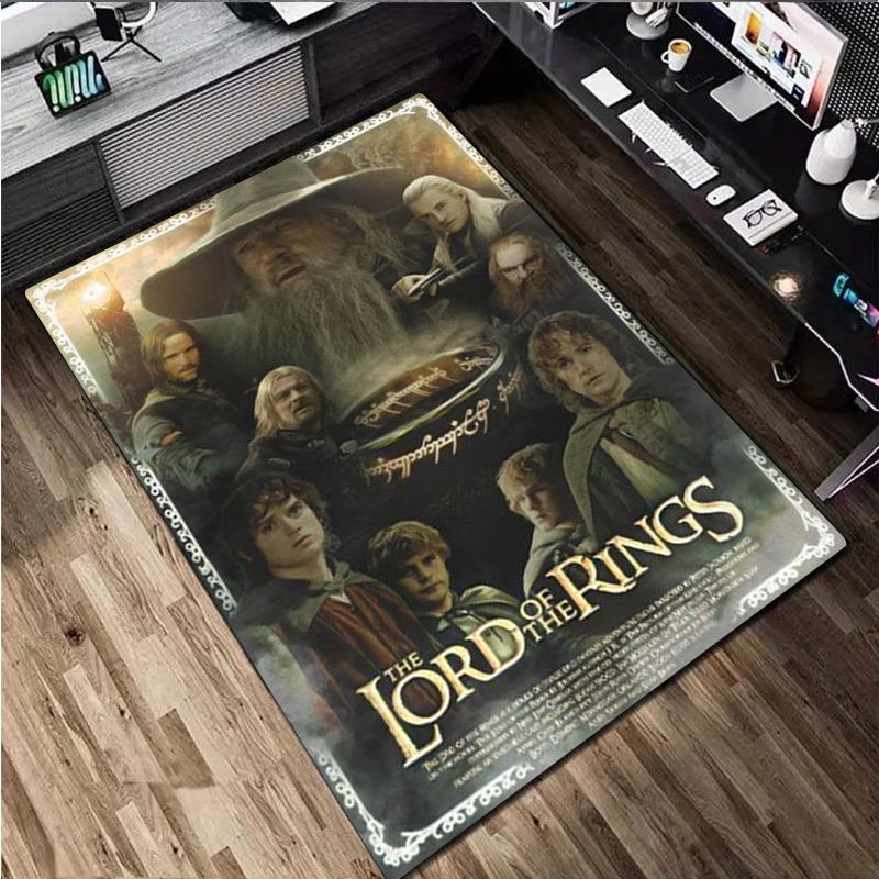 The Lord Of The Rings Carpet Office Decorative Carpet For Living Room Bedroom Door Mat Floor Rug Computer Chair Area Rug