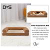 Orthopedic Dog Bed Large Washable Dog Sofa Bed Soft Bolster Dog Nest Cotton Filling Warm Pet Couch Sofa for Medium Large Dogs