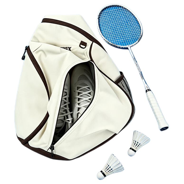 Yonex 40L Minimalist Trendy Dry Wet Separation Multifunctional Fabric Badminton Gym Bag Unisex bags Beige BA366CR