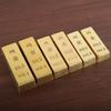 Solid Simulation Gold Brick Handicraft Lucky Gold Bar Realistic Gold Bar Ornaments  Office