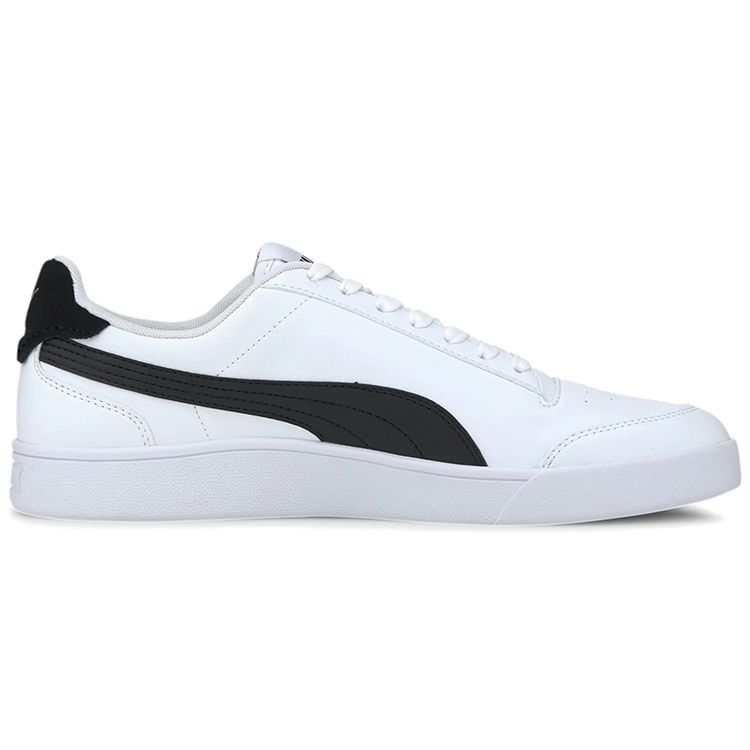 Puma Shuffle White Black Unisex Sneakers Gold 309668-03