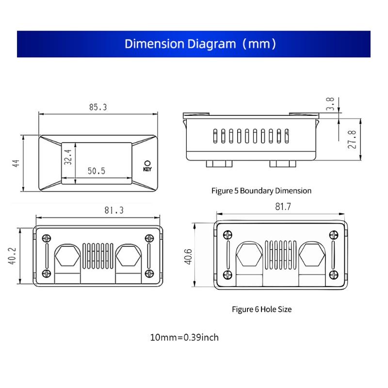 Newest 0-300V Shunt Bulit-In DC Digital Battery Tester Bidirectional Ammeter Voltmeter Power Energy Watt Meter