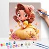 Disney Набор для рисования по номерам масляными красками "Прекрасная роза" ручной работы DIY декор для дома подарки настенное искусство картина на холсте для взрослых современный декор комнаты