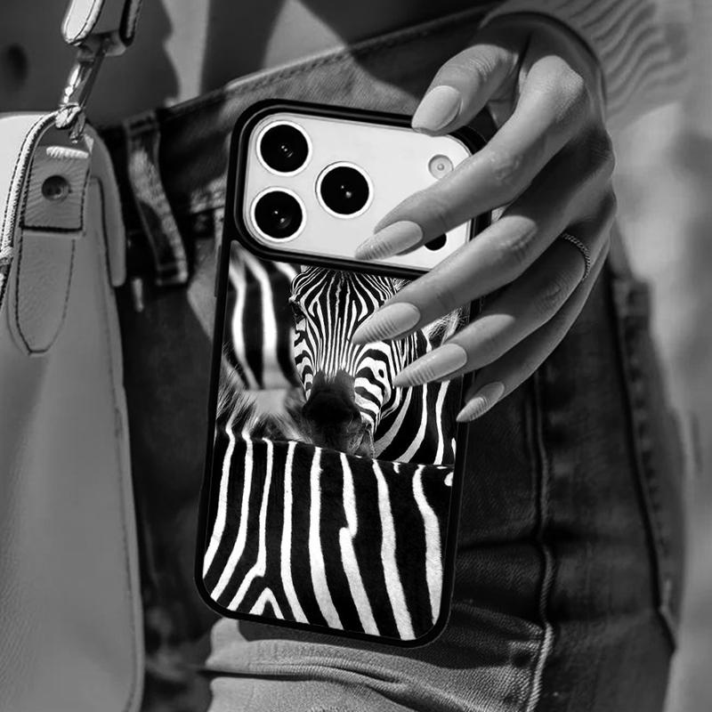 Чехол для телефона с изображением зебры, дикой природы Африки, для iPhone 17 Air 14 15 13 12 Max, чехол для Apple 16e 11 Pro Max Plus