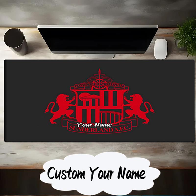 Custom Name Mouse pad Sunderland football Mouse pad, Gaming Mouse Pad, keyboard pad, Desk Decor for computer notebook Fan Birthday Gift