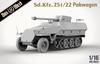 Немецкий бронетранспортер Das Werk D Type Packwagen, пластиковая модель 2 в 1 USCDW16022 1/16 Sd.Kfz.251/22