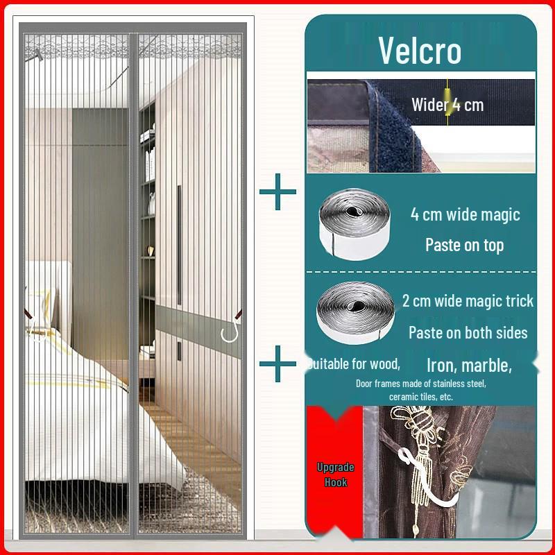 Индивидуальная магнитная противомоскитная штора на дверь с установкой без сверления