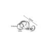 High Quality PVD Plated 18K Gold Stainless Steel Lobster Clasp with Open Ring Waterproof Connector Findings for Jewelry Making