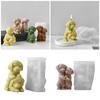 Silicone Candle Making Molds Dogs Shape Soap Molds Crafting Molds Figurine Moulds Ornament Molds Suitable for Candle