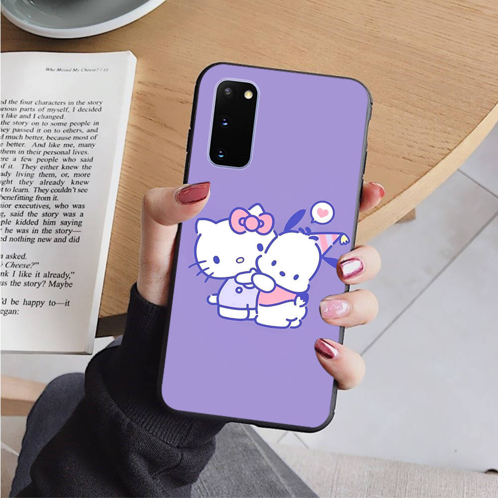 Черный чехол AH48 Pochacco для OPPO Reno 8 6 5 4 Pro Find X3 A17 A31 A38 A40 A53 A54 A55 A74 A76 A78 A77 A80 A94 A95 A96 Pro Sofe Cover
