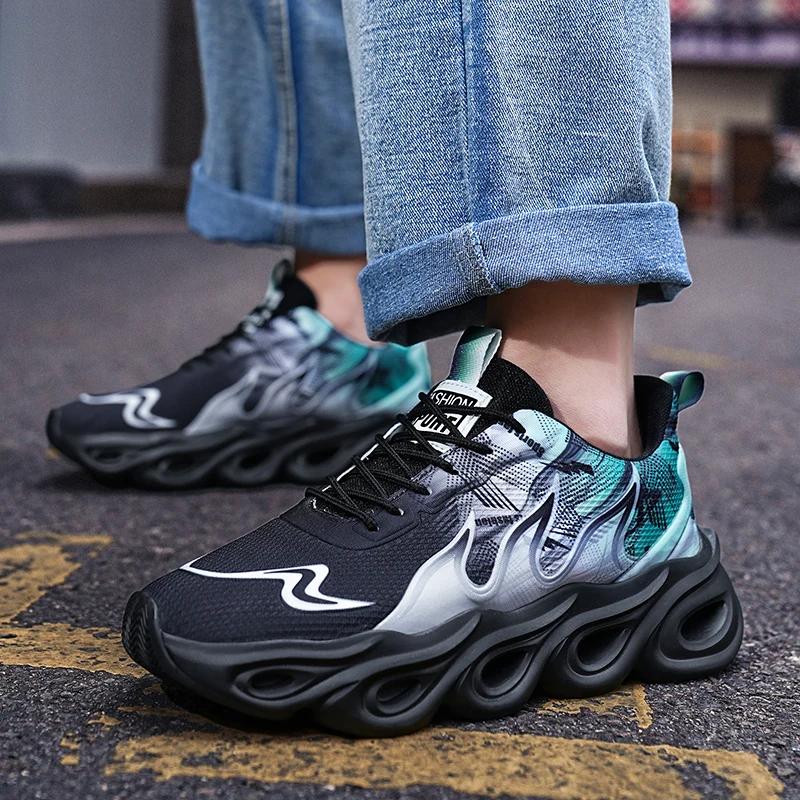 Мужская обувь Кроссовки Мужские теннисные туфли Роскошные мужские повседневные кроссовки для бега Дышащие модные мокасины Кроссовки для мужчин