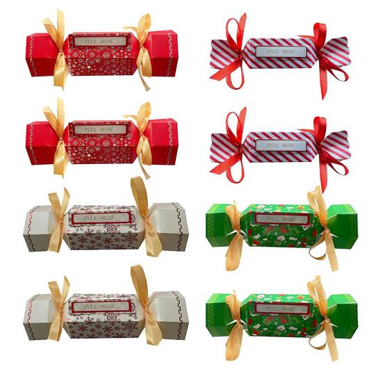8 шт. Конфетный Рождественский Кошелек для Вытягивания Денег Сделай Сам Сюрприз Вытягивающий Деньги Держатель для Денежного Подарка для Детей Взрослых Рождественская Вечеринка Копилка для Вытягивания Наличных