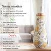 Copper Gold Print Bedroom Bottle – Designer Copper Drinkware, Elegant 1500 ML Water Bottle for Home, Office, and Travel
