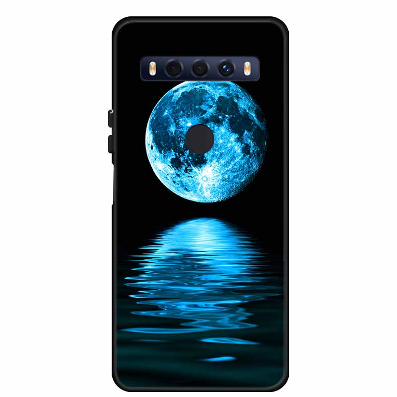 Для чехла TCL 10 SE 10SE Coque Черный ТПУ Силикон Мягкая задняя крышка Чехлы Для телефона TCL 10 SE 6.52" Funda Сумка Защитный чехол