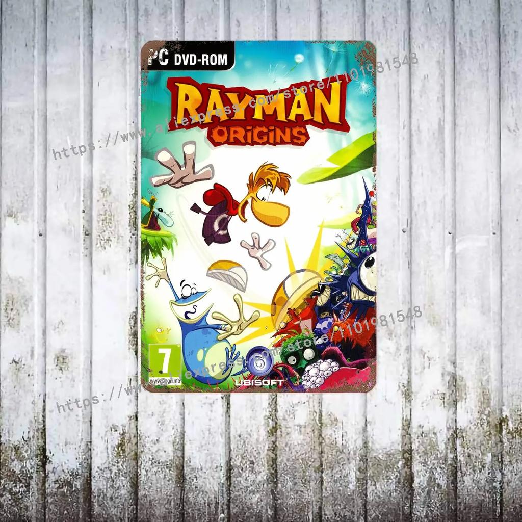 Rayman Legends Definitive Edition Постер Винтажная Жестяная Табличка Металлическая Табличка Декоративная Табличка для Паба Бара Мужской Пещеры Клуба Украшение Стен