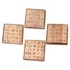 25 Pieces Wood Stamps Crafts DIY Wooden Rubber Stamps for Photo Album Scrapbooking Supplies Painting Journals Happy Planner