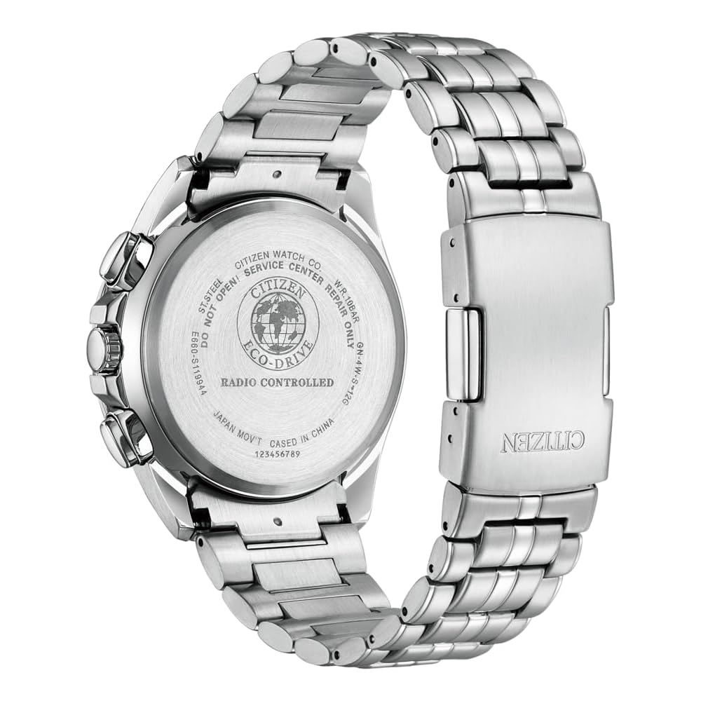 Мужские часы Citizen Eco-Drive с радиоконтролем, серебристые, для бизнеса, водонепроницаемые, CB5870-91L