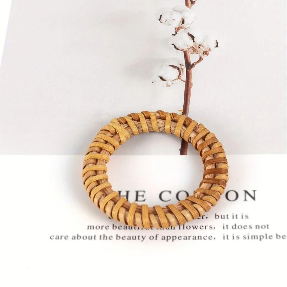 Boho Style Rattan Napkin Holders Woven Texture Dinner Serviette Holder Home Decor