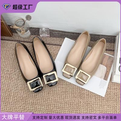 2025 новые туфли на высоком каблуке женские туфли на толстом каблуке не утомляют ноги, темпераментные одинарные туфли класса люкс, женские туфли из мягкой кожи на французском низком каблуке для профессиональной носки