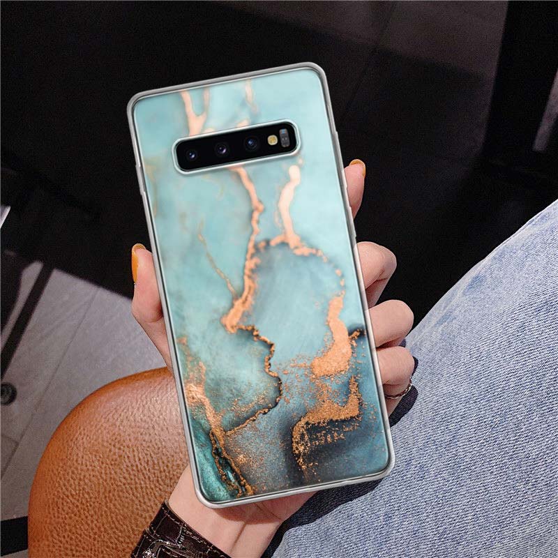 Модный мраморный чехол с геометрическим рисунком для Samsung Galaxy S10 Plus S20 FE S21 S22 Ultra S10E S9 S8 + S7 Edge J4 Корпус Shell