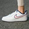 Nike Court Borough Low 2 SE Кожа Повседневные Удобные Нескользящие Легкие Амортизирующие Низкие Детские Кеды для Скейтбординга Детские кроссовки DB3090-100