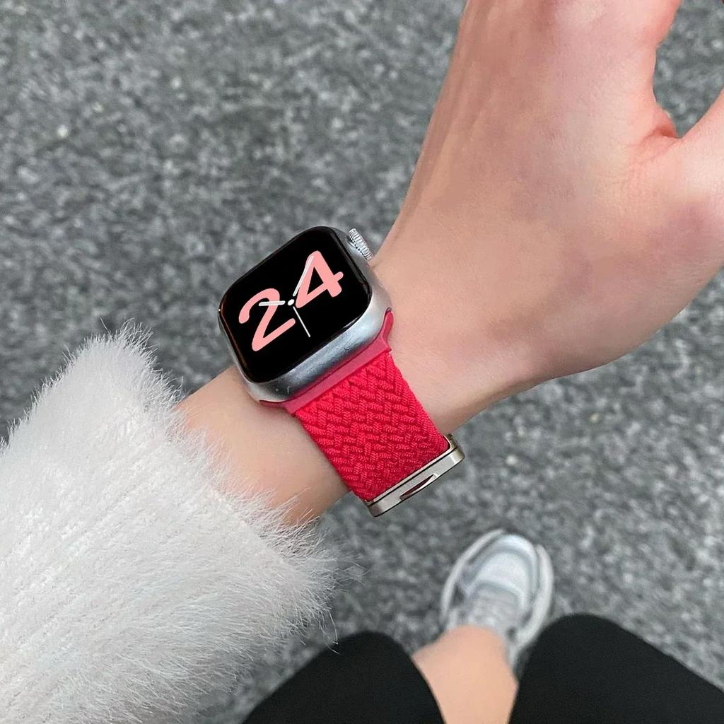 Мультяшный милый ремешок с бантиком на магнитной застежке для ремешка Apple Watch Ultra2 49 мм 45 мм 44 41 42 Correa для iWatch Series 10 9 8 SE 7 6