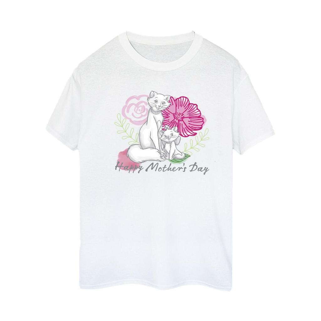 Disney Womens/Ladies The Aristocats Mother´s Day Cotton Boyfriend T-Shirt