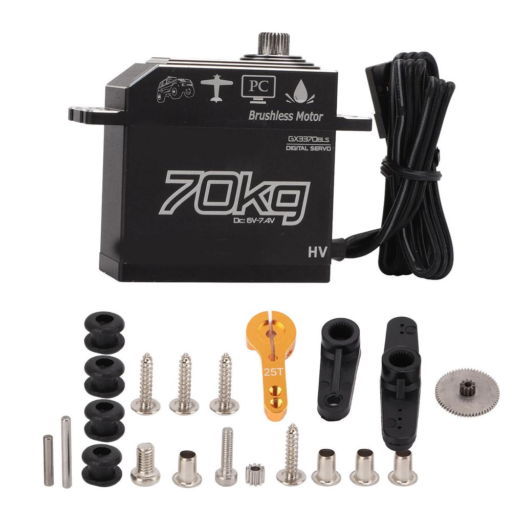 GX3370BLS 70KG Digital Servo for SCX10 18 110 RC Car IP67 Waterproof Steering Servo